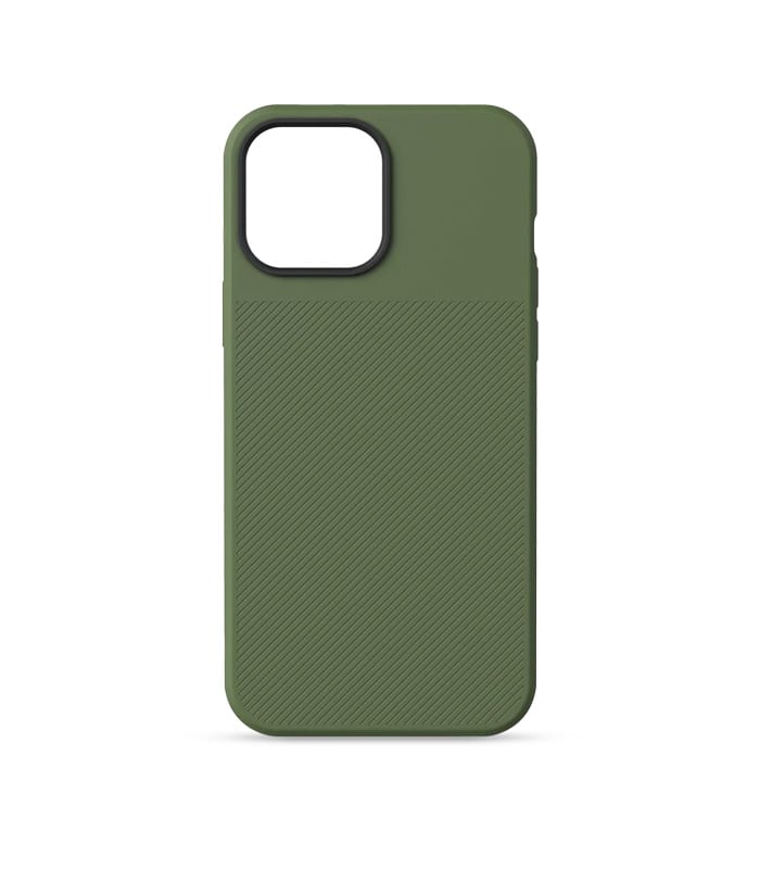 green-case-back iPhone 12 Pro Moment Case – Olive - Görsel 1